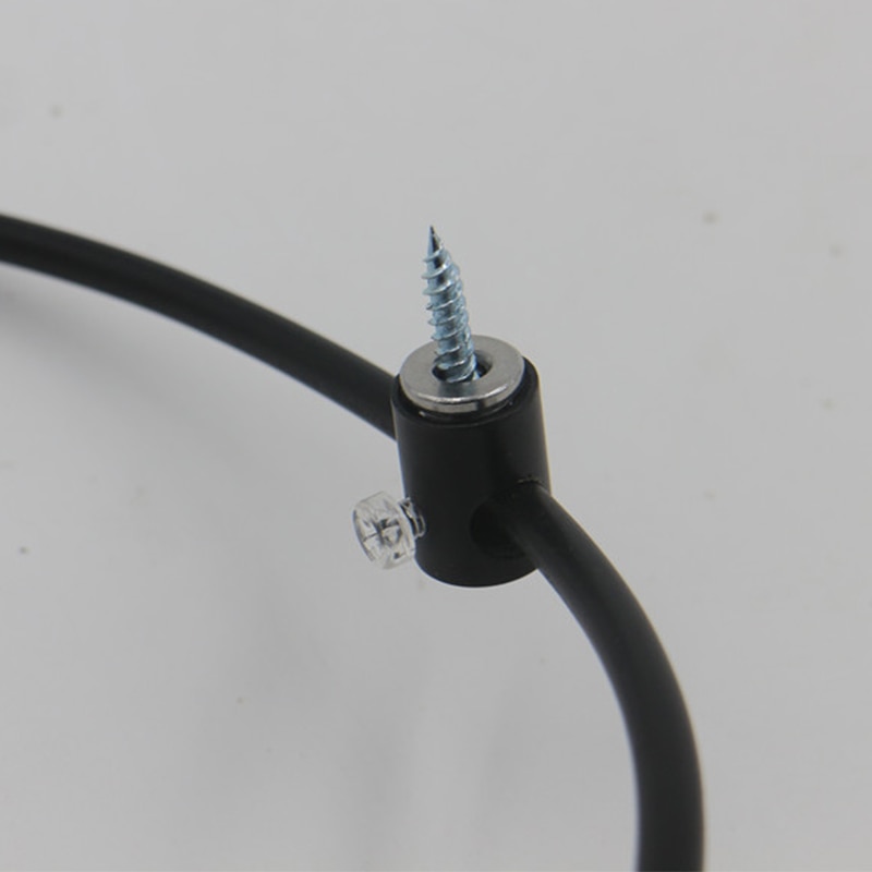 Clip de Cable de alambre de gancho para cordones, Material de Metal de hierro para lámpara colgante de alambre largo, piezas de bricolaje, fijador de luminaria de decoración