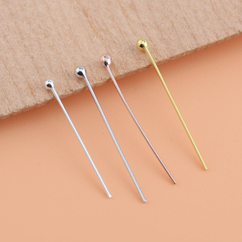 10 Pieces 925 Sterling Silver Ball Pointer Handmade DIY Making Materials Jewelry Accessories