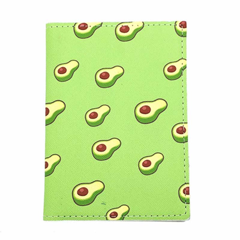 Leuke Avocado Passport Covers Holder Vrouwen Mannen Zakelijke Pu Lederen Id Bankkaart Opslag Wallet Purse Case Reizen Accessoires: 1