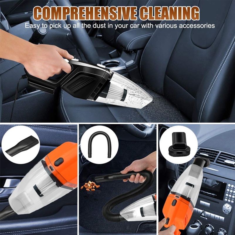 GRIKEY Power Suction Car Vacuum Cleaner Auto Handheld Vaccum Cleaner Car Vaccum Cleaner For CAR 5000Pa Dry Wet auto stofzuiger