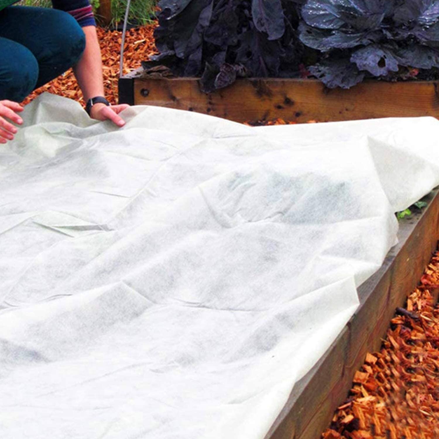 1.6x5m Garden Fabric Plant Care Cover Outdoor Frost Protection Blanket Floating Row Crop Cover For Winter Cloth Vegetables