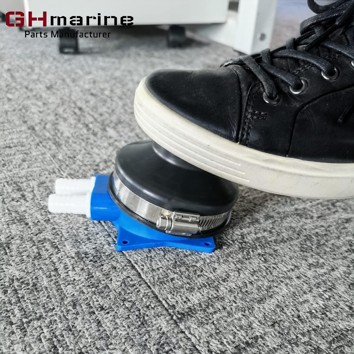 Marine Foot Water Pump Suitable for 1/2'' Flexible Hose Rubber & Nylon Marine RV Boat Galley Toilet Wash Basin