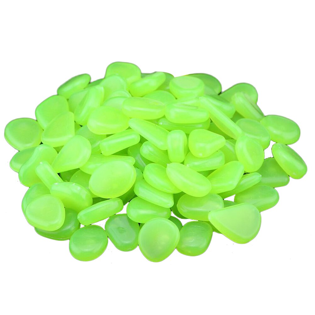 50/10pcs Glow in the Dark Garden Marine Luminous Stone Shell Conch for Walkways Garden Path Patio Lawn Garden Yard Decor: Green-10pcs