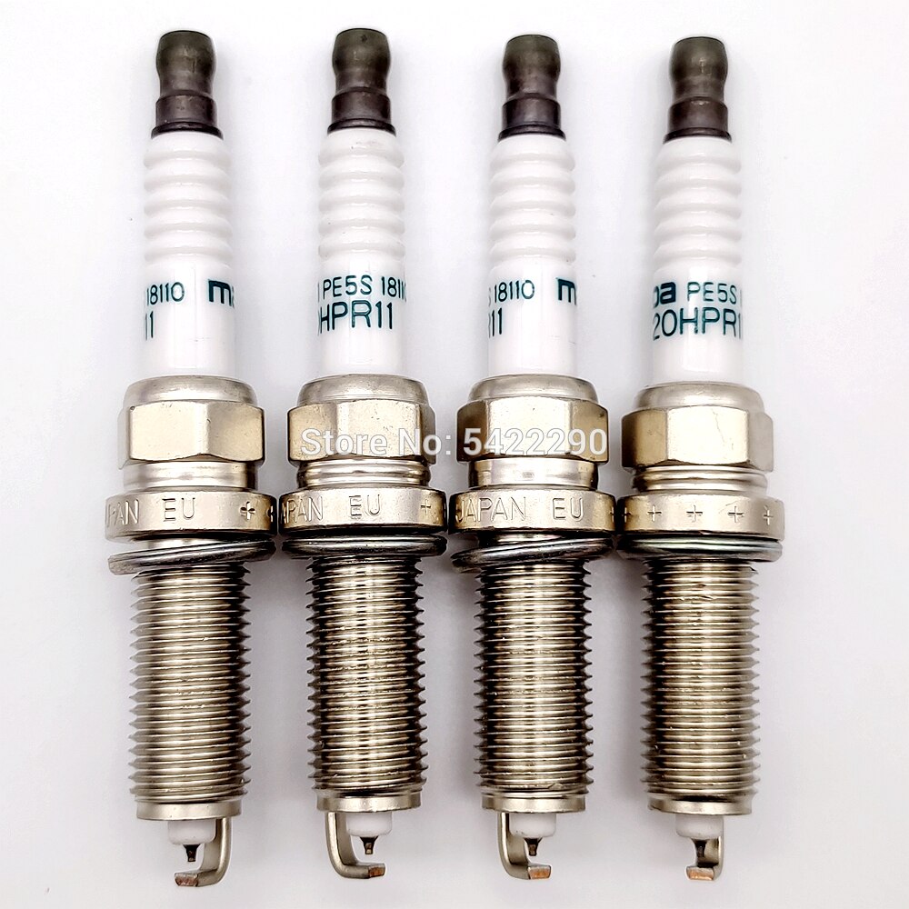 4 Stuks Iridium Bougies – PE5S-18-110 / ZC20HPR11 – Geschikt Voor Mazda 2, 3, 6, CX-3, CX-5, MX-5 1.5 / 2.0 / 2.5 – Auto-onderdelen