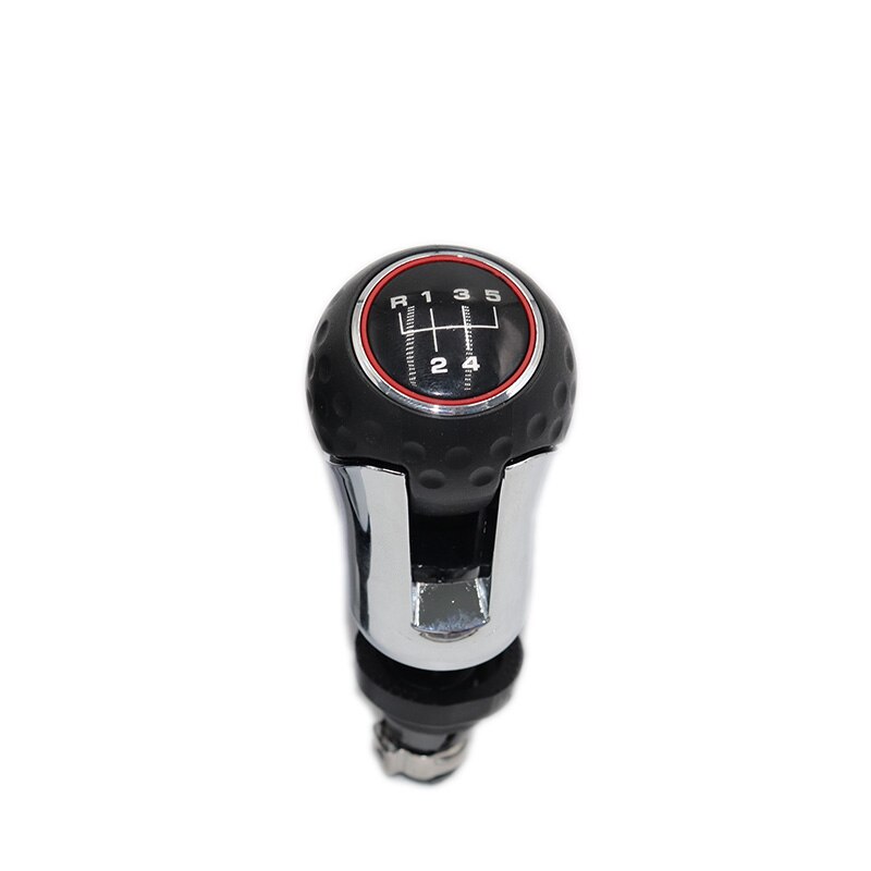 Cromo pomo de cambio de marchas para coche palanca Gaitor de arranque cubierta para VW GOLF 4 IV MK4 GTI GTD R32 Bora Jetta Golf 5 V MK5 A5 6 MK6 7 MK7: 5 speed