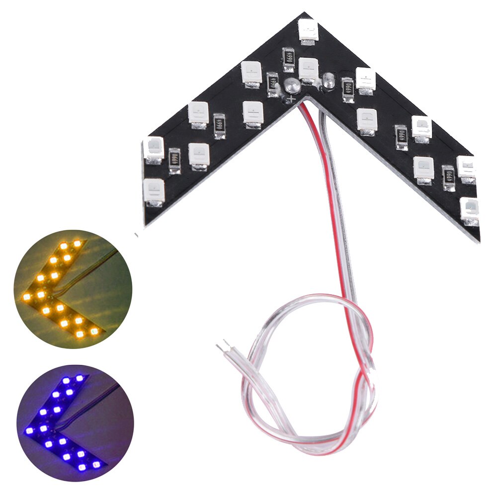 1pc LED Arrow Panels Cars Truck Rear Mirror Turn Signal Bright Indicator Light