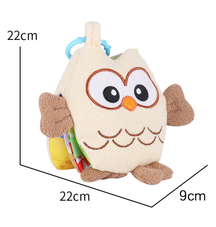 Baby Doek Boeken Rammelaars Dier Kip Stijl Speelgoed Baby Kinderen Early Development Boek Leren Onderwijs Activiteit Baby Speelgoed DS9: owl