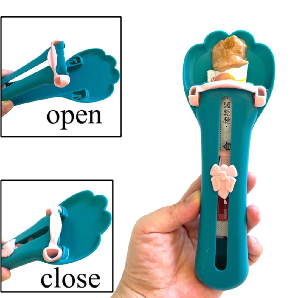 Kat Strip Knijper Lepel Kat Feeder Kat Vloeibare Snack Lepel Voedsel Voeden Dierbenodigdheden