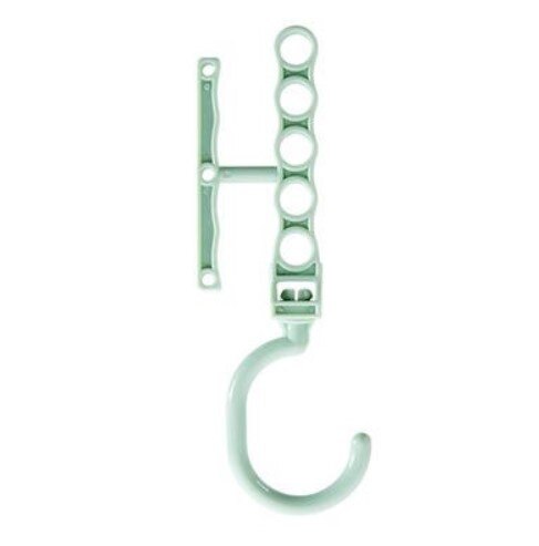 9 holes Clothes Hanger Organizer Space Saving Hanger Multi-function Folding Magic Hanger Drying Racks Scarf Clothes Storage: 03 green