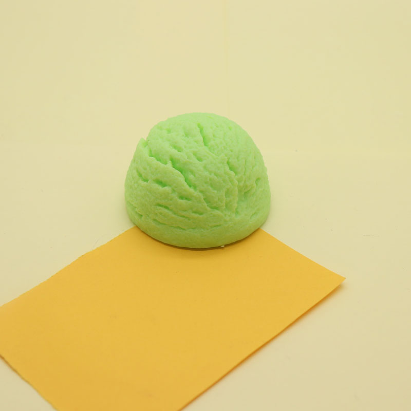 Kjøleskap magnet iskrem ball pvc modell kjøkken dekorasjon magnetisk klistremerke lim stereo låve som fargerik rød gul: Matcha