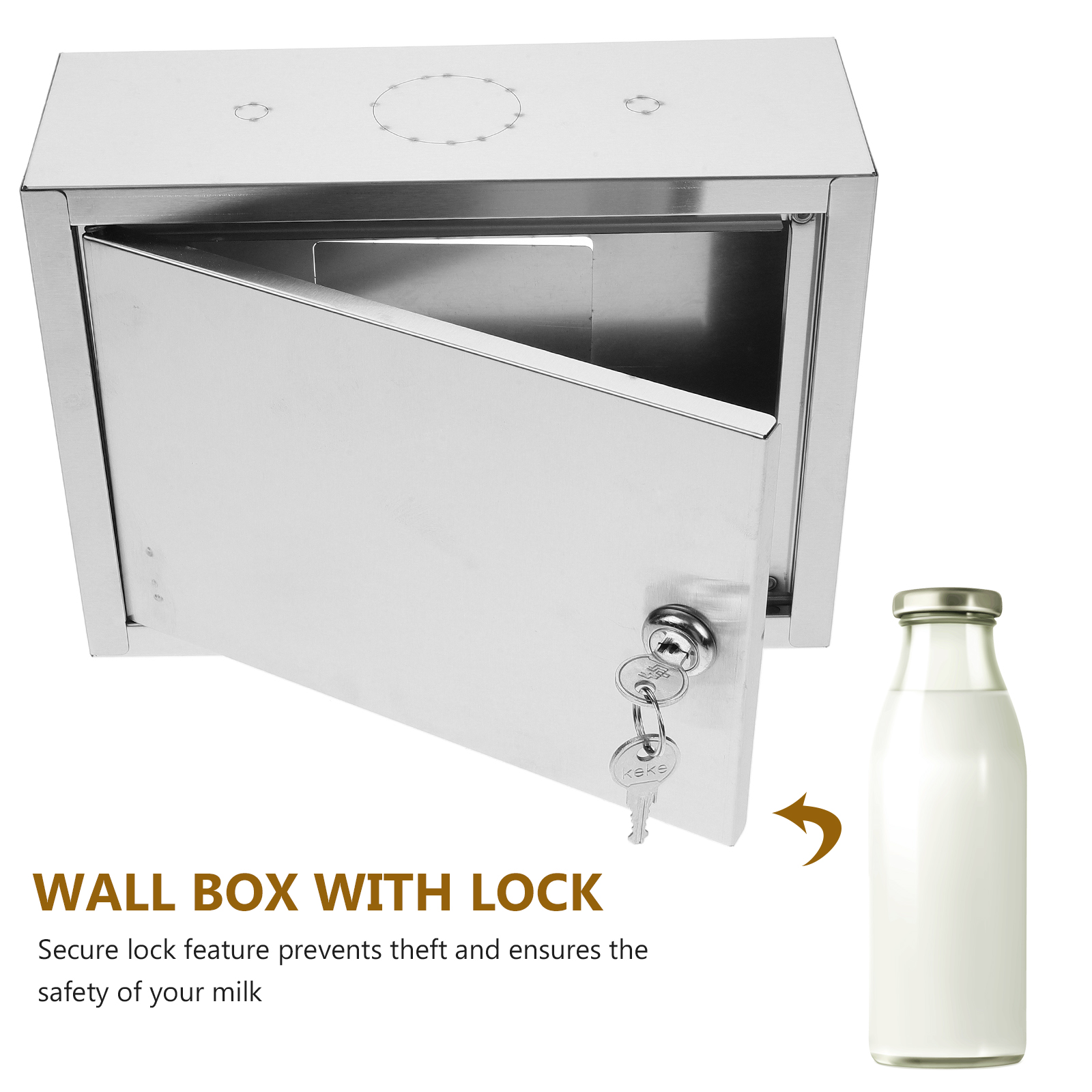 Cerradura de caja montable en la pared para segura, caja de plástico duradera para contenedor de almacenamiento de , caja ganizer de correo