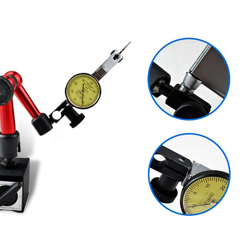 0-0.8mm Dial Test Indicator Level Gauge Scale Precision Metric Dovetail Rails Dial Indicator Measuring Instrument Tools