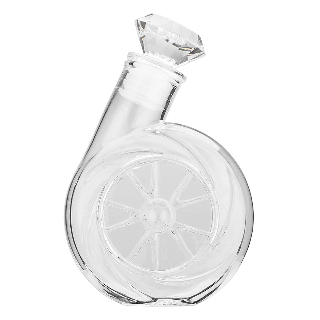 17 oz Glass Decanter Whiskey Decanter with Ornate Stopper for Wine Bourbon