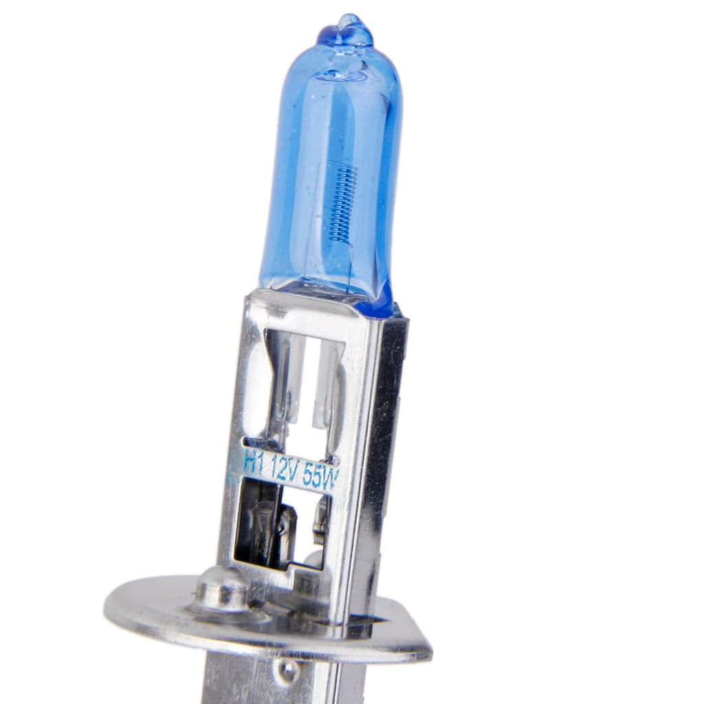Generic H1 6000K Xenon Gas Halogen Headlight White Light Lamp Bulbs 55W 12V