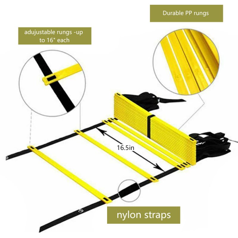 3/4/6M Outdoor Soccer Agility Speed Jump Ladder Fitness Football Training Nylon Rope Soccer Ball Training Sport Equipment