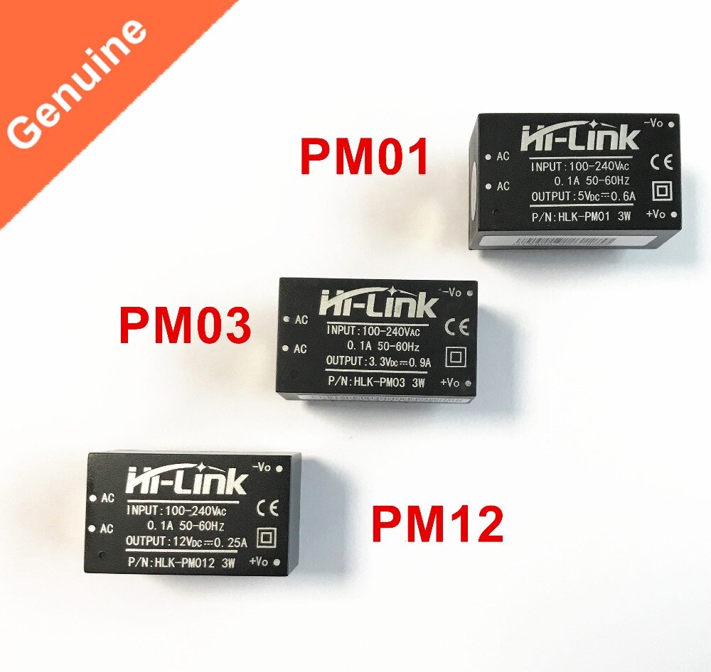 HLK-PM01 HLK-PM03 HLK-PM12 AC-DC 220 V naar 5 V/3.3 V/12 V mini voeding module Hi -Link