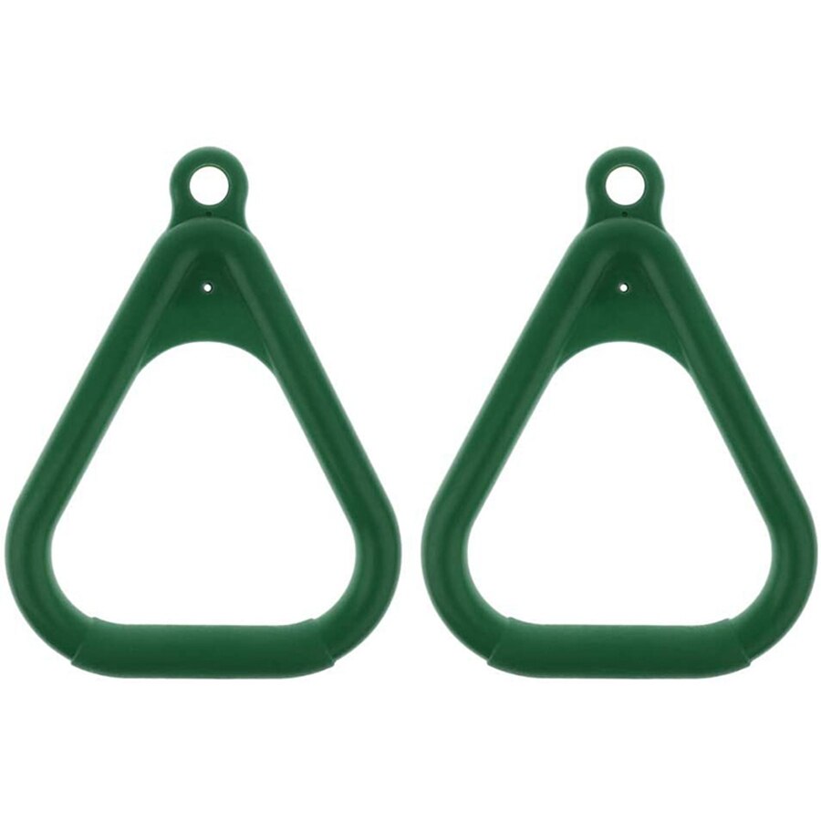 2 Pcs Trapeze Ring Swing Set Playset Playground Trapeze Bar Jungle Gym Monkey Bar Ring Large Trapezoidal Ring
