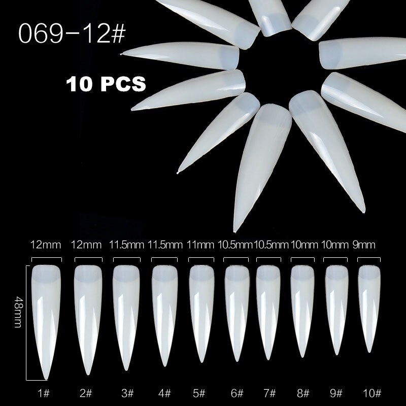Tips voor valse nagels kleurenkaart oefendisplay gereedschap transparante witte gesp ring manicure nagelkunst gereedschap: 069-12