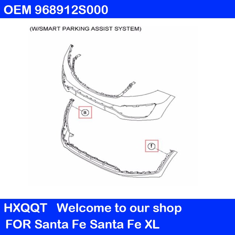 OEM 968912S000 Front Smart Parking Assist Sensor 2PC For Santafe Tucson 96891 2S000