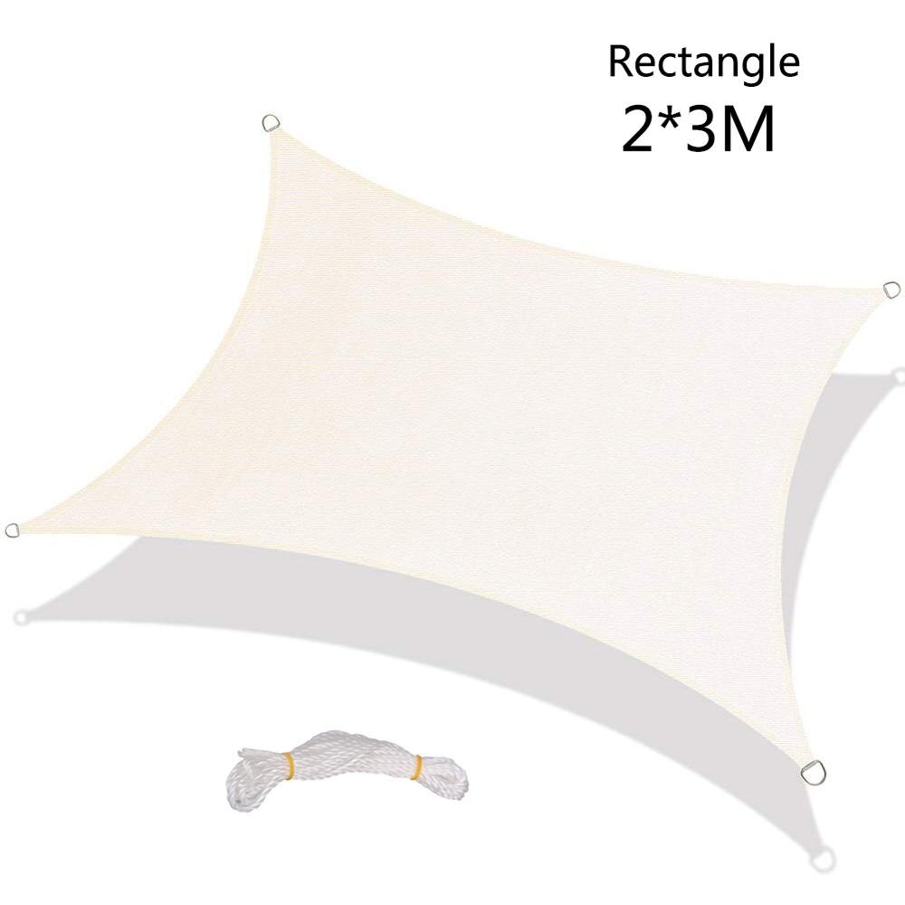Rechthoek Zon Onderdak Zonnescherm Bescherming Outdoor Waterdichte Luifel Tuin Patio Zwembad Zonnezeil Luifel Camping Picknick Tent: 1