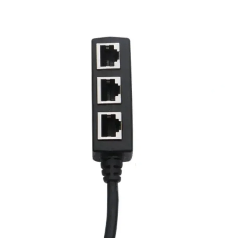 Rj45 ethernet-splitterkabel 1 hane  to 3 hona ethernet-splitter för cat 5 cat 6 ethernet-uttag kontaktadapter