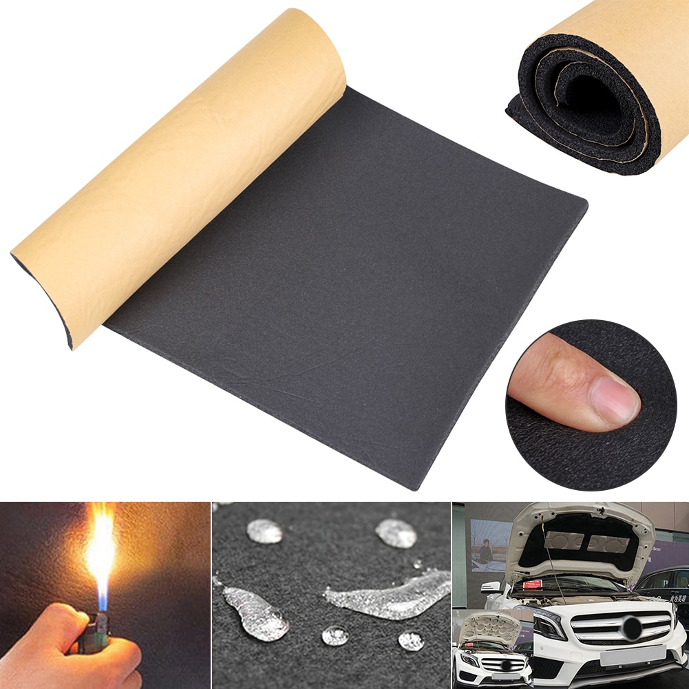 1pc 5mm 30x50cm Car Auto Van Deadening Insulation Sound Proofing Closed Cell Foam Anti-noise Car Interior Accessories