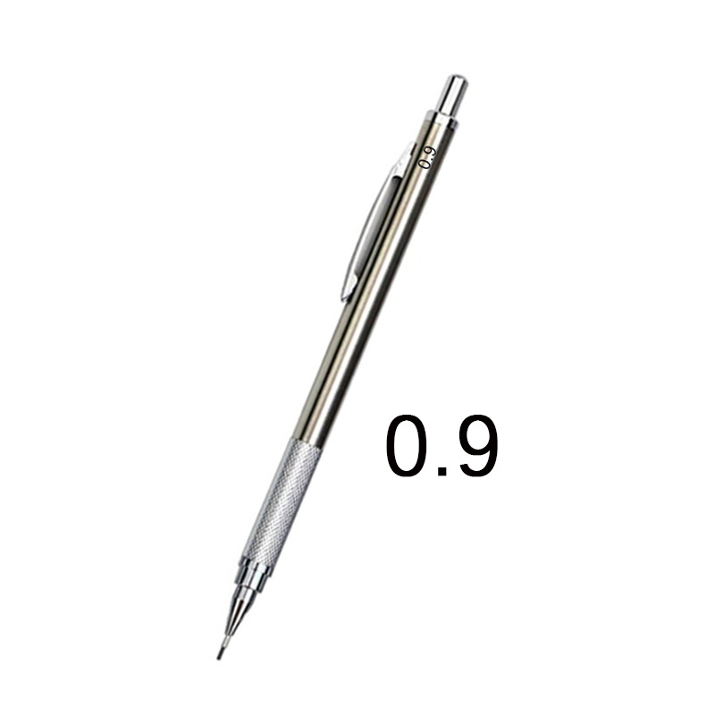 Matita meccanica professionale in metallo per schizzi 0,3/0,5/0,7/0,9/1,3/2,0/3,0 mm: Borgogna