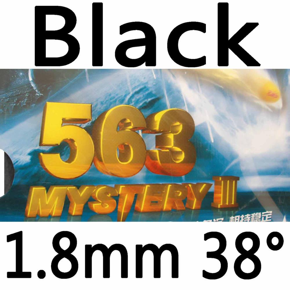 Originele RITC Vriendschap 729 563 MYSTERY III medium pips-out tafeltennis rubber met spons: Black 1.8mm H38