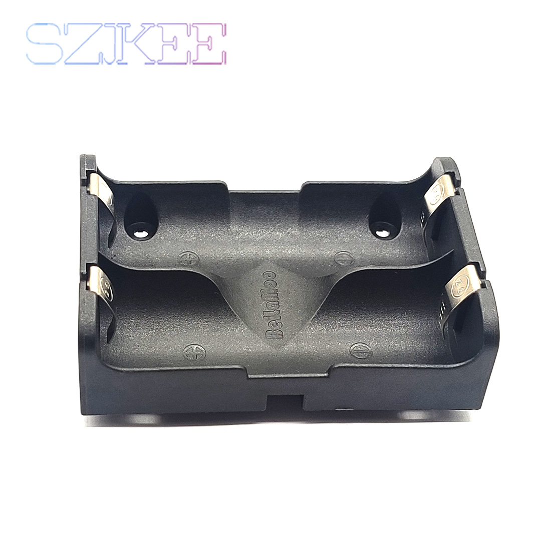 Soporte de batería 26650 con pines PCB, caja de batería con Pin perforado, caja de batería 26650, caja de almacenamiento 26650 con ranura para Pin 1/2