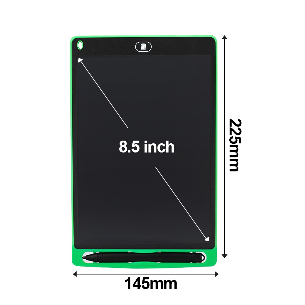 12 Inch Smart Lcd Schrijven Tablet Schilderen Ewriter Handschrift Pad Elektronische Digitale Tekening Grafische Tablet Raad Kinderen: Green 8.5 inch