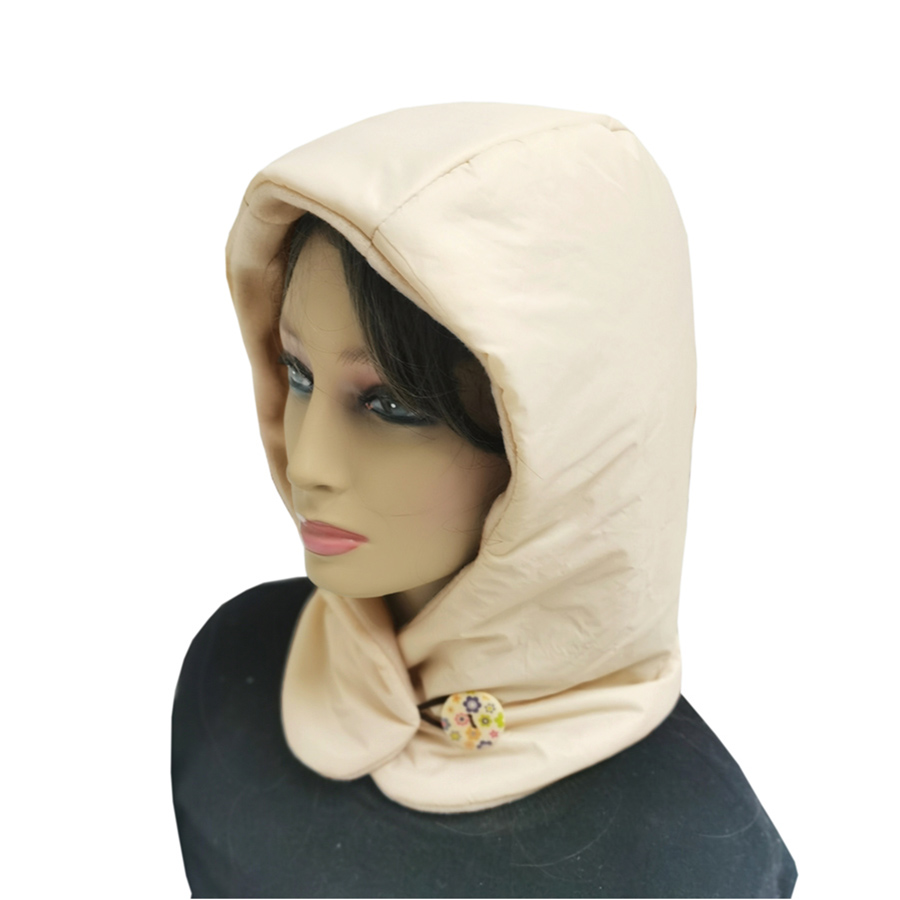 Ultralet udendørs dunhat kvinder vandtæt let vinter pufhals varm vindtæt hætte øredækkende hætte