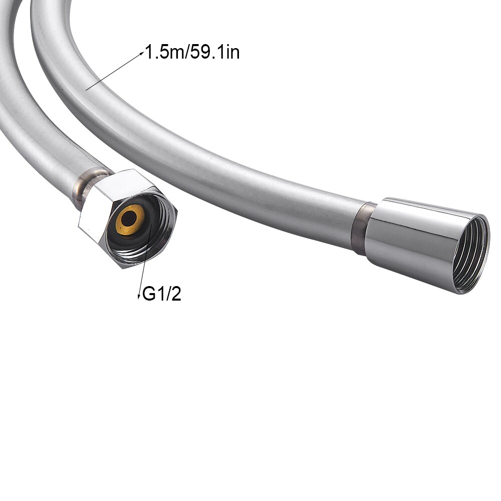 EVERSO 1.5 m PVC Flexibele Doucheslang Bad Douche Set Accessoires explosieveilige Buizen