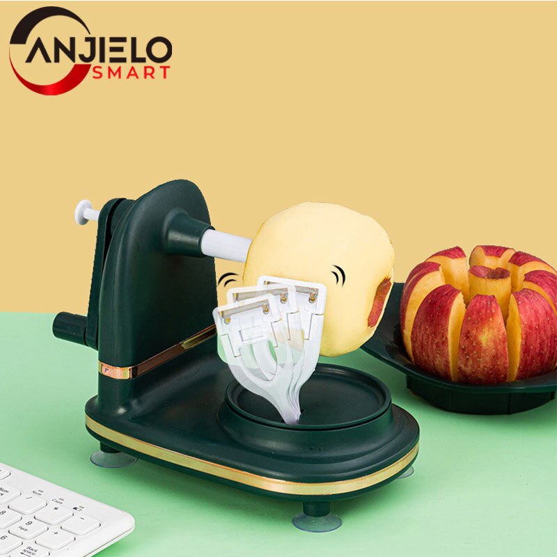 Multifunctional Rotary Fruit Peeler Machine Suction Portable Cutting Fruits Peeled Tools Kitchen Cutter Accessories