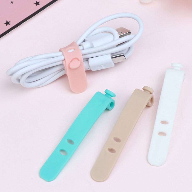 4 pièces/ensemble Gel de silice câble enrouleur écouteurs protecteur voyage accessoires USB support pour téléphone accessoire Packe organisateurs