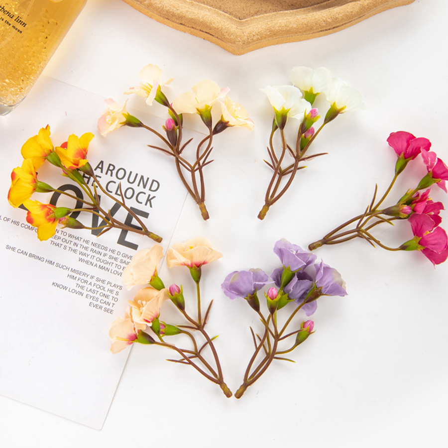 Künstliche Blumen Diy Festival Dekoration Kränze Heimat Zimmer Hochzeitsstrauß Diy Scrapbooking Brautaccessoires Ausverkauf Requisiten