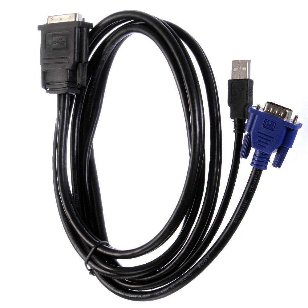 Przedłużacz zasilający DVI30+5 do VGA żeński i USB do monitora TFT