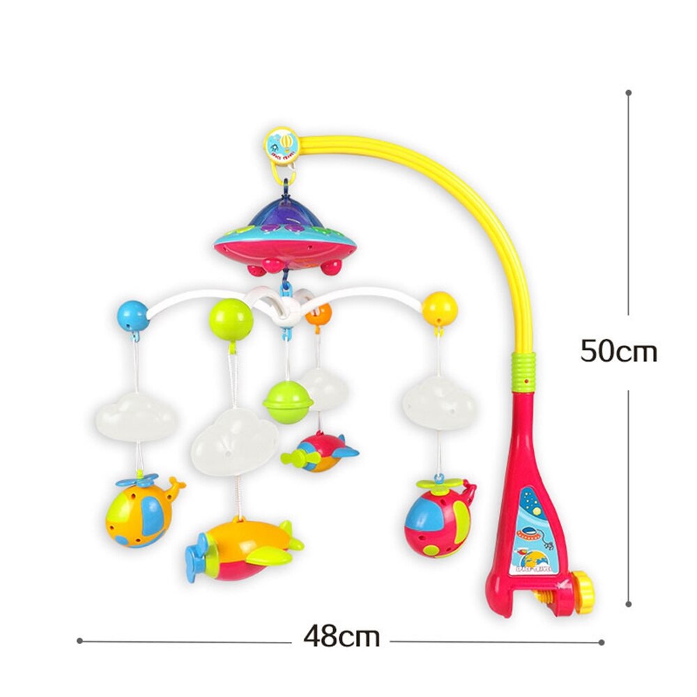 Baby bed bell 0-1 year old newborn 0-12months toy rotating music hanging baby rattle bracket set baby crib mobile holder