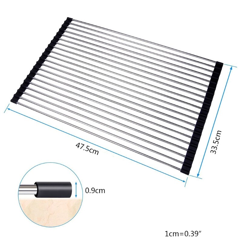 304 stainless steel drain rack sink drain roller s... – Vicedeal