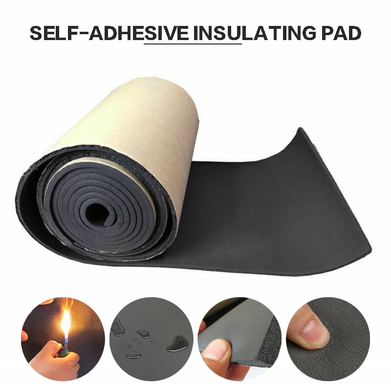 50X300Cm Zelfklevende Auto Geluid Warmte Isolatie Mat Proofing Geluiddempende Geluidsisolatie Auto Vloer Pad Voor autos Accessoire