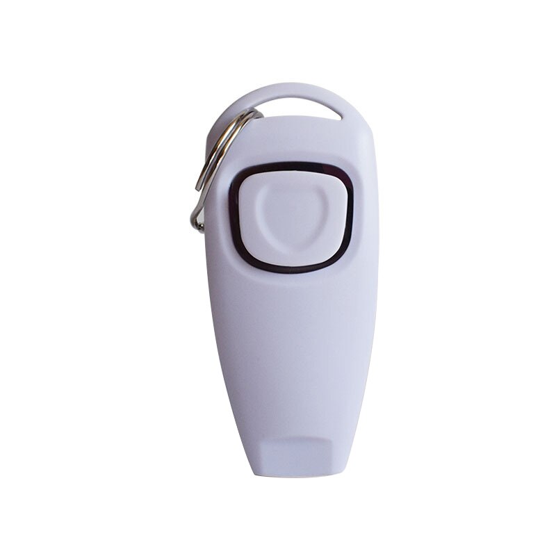 Dog Training Whistle Clicker Pet Dog Trainer Help Guide With Key Ring Treat Bags Dog Supplies: white