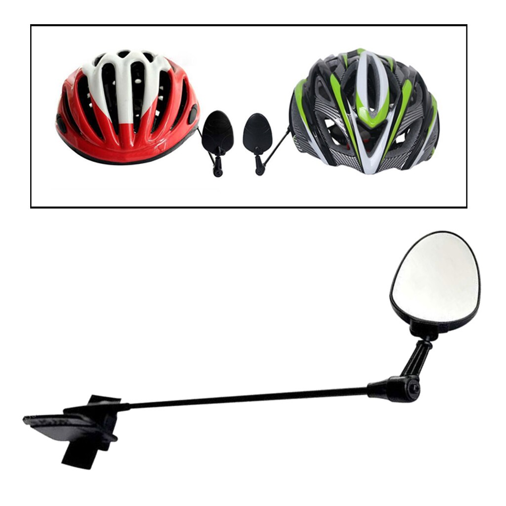 Rotatable Bike Rear View Helmet Mirror Safety Cycling Adjustable Rearview Mirror