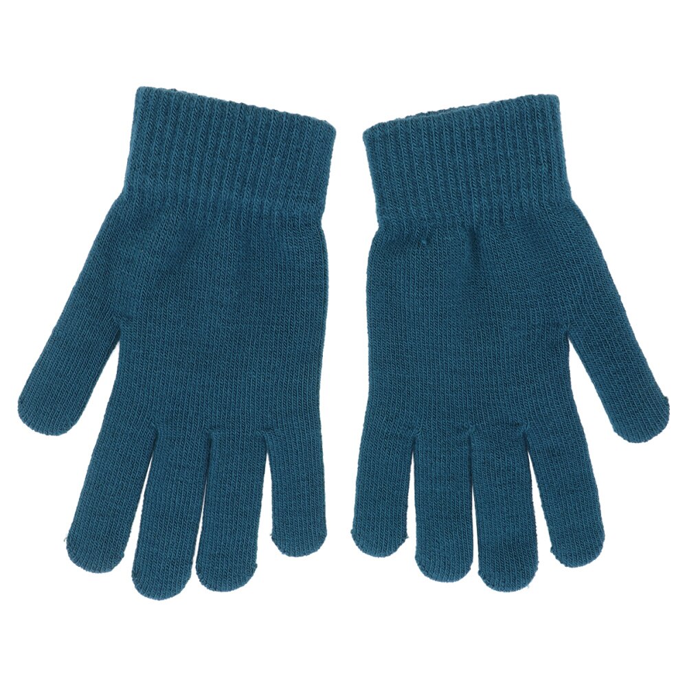 1 par de guantes de punto cálidos de invierno, guantes de dedo completo flexibles, guantes gruesos