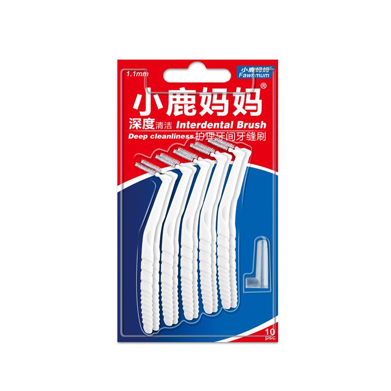 Tooth Cleaner Teeth Care Toothbrush Interdental Denture Brush Cleaner Teeth Care Toothbrush: YELLOW