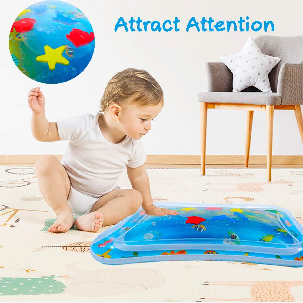 Baby lek vannmatte oppblåsbar spedbarn mage tid lekematte leker for barn matte sommer badestrand basseng spill baby treningsrom matte