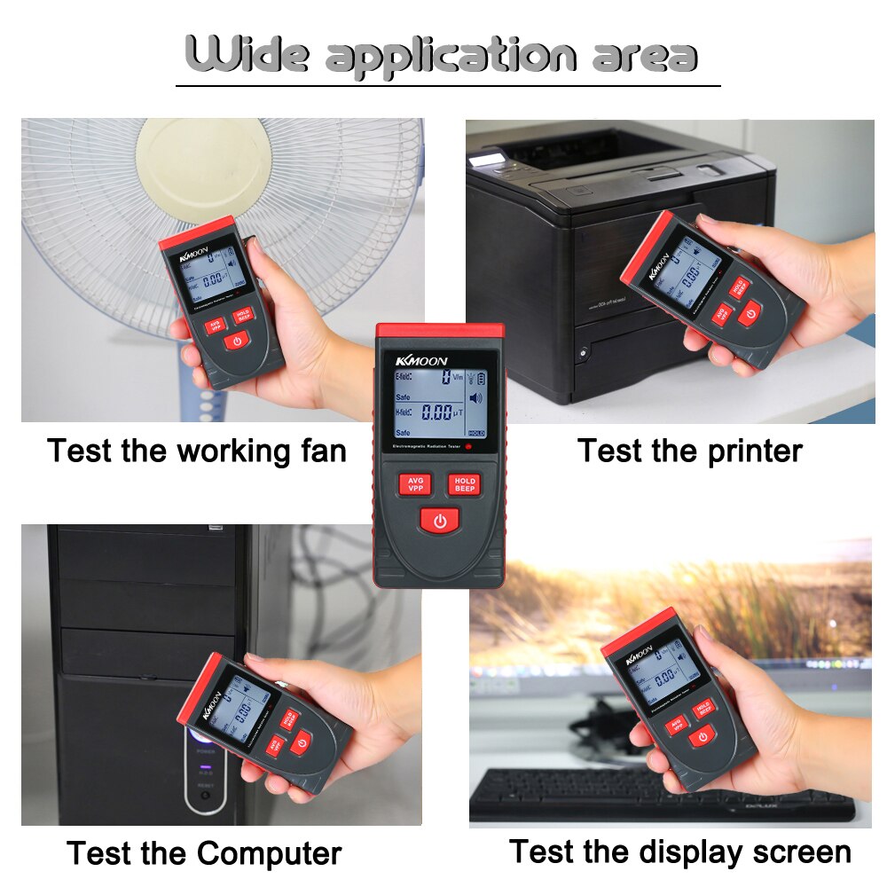 Digital LCD Electromagnetic Radiation Detector Meter Dosimeter Tester Counter