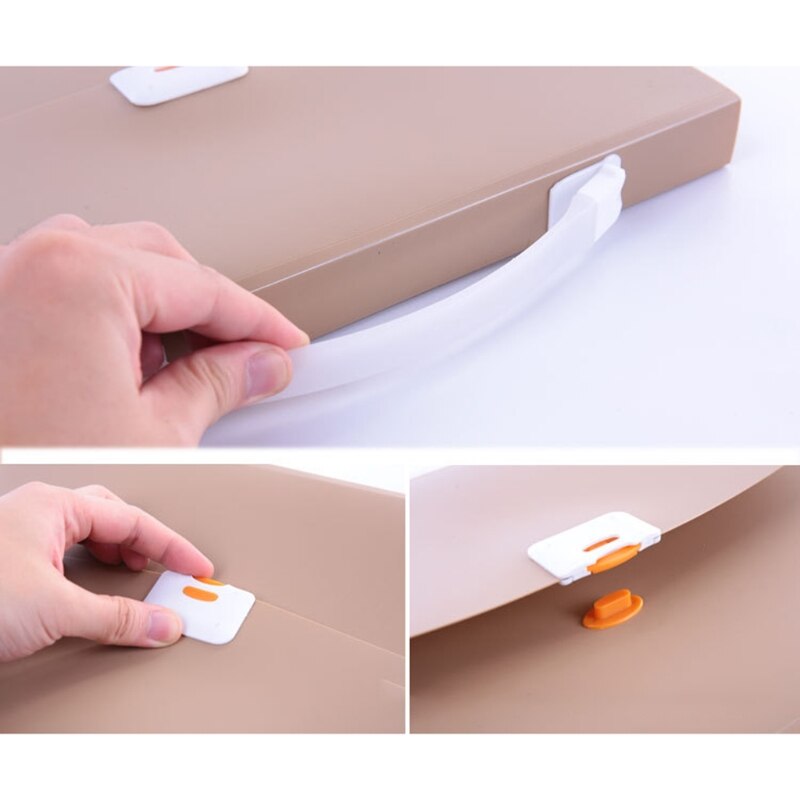 Portable Handheld A4 Business Document Organ Bag File Folder Storage Organizer Student Test Paper Holder Pack