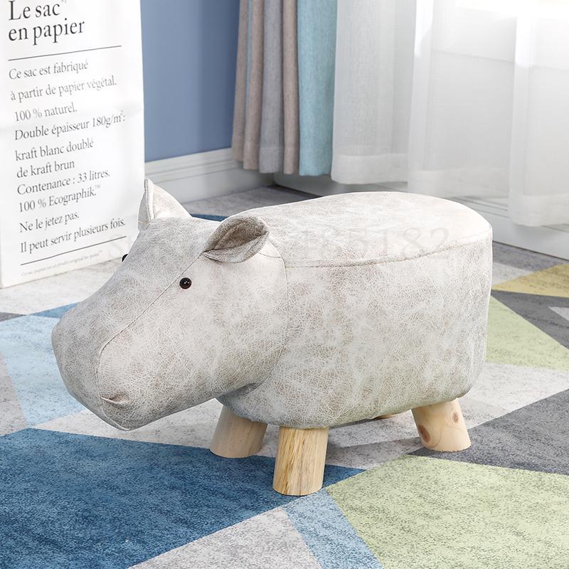 Animal shoe changing stool solid wood baby cute cartoon sofa chair elephant child small bench: Boom Clap 10