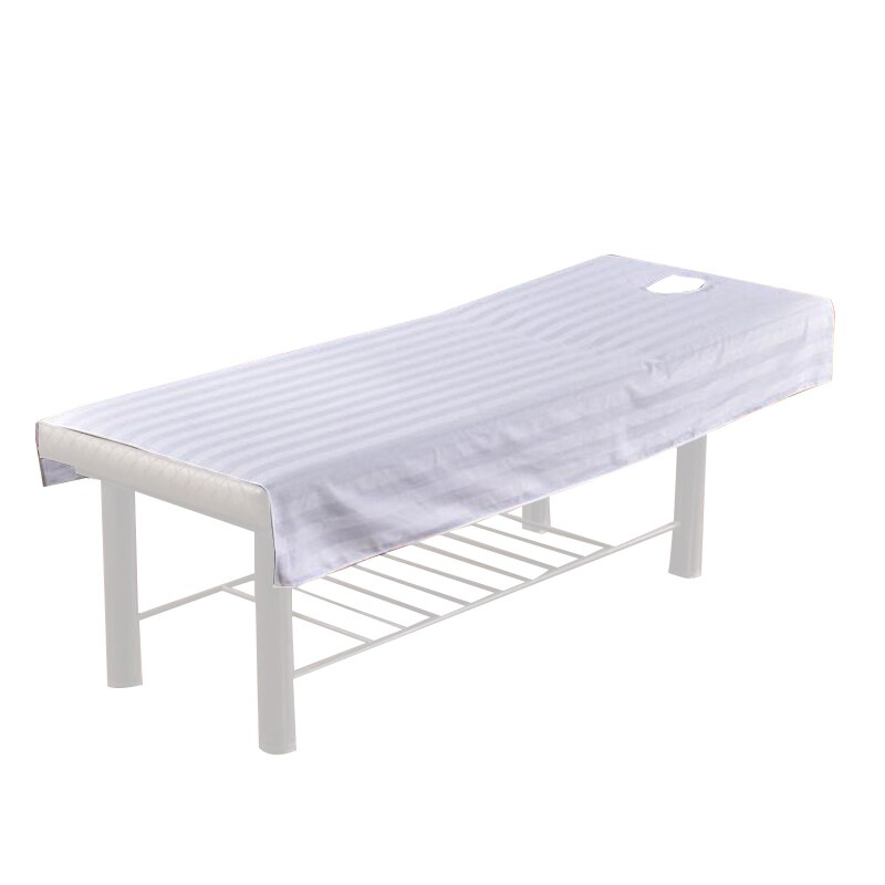 Schoonheidsbed eenvoudige katoenen massagelakens spa speciale katoenen riem gat schoonheidssalon lakens speciale massagedoek gat handdoek