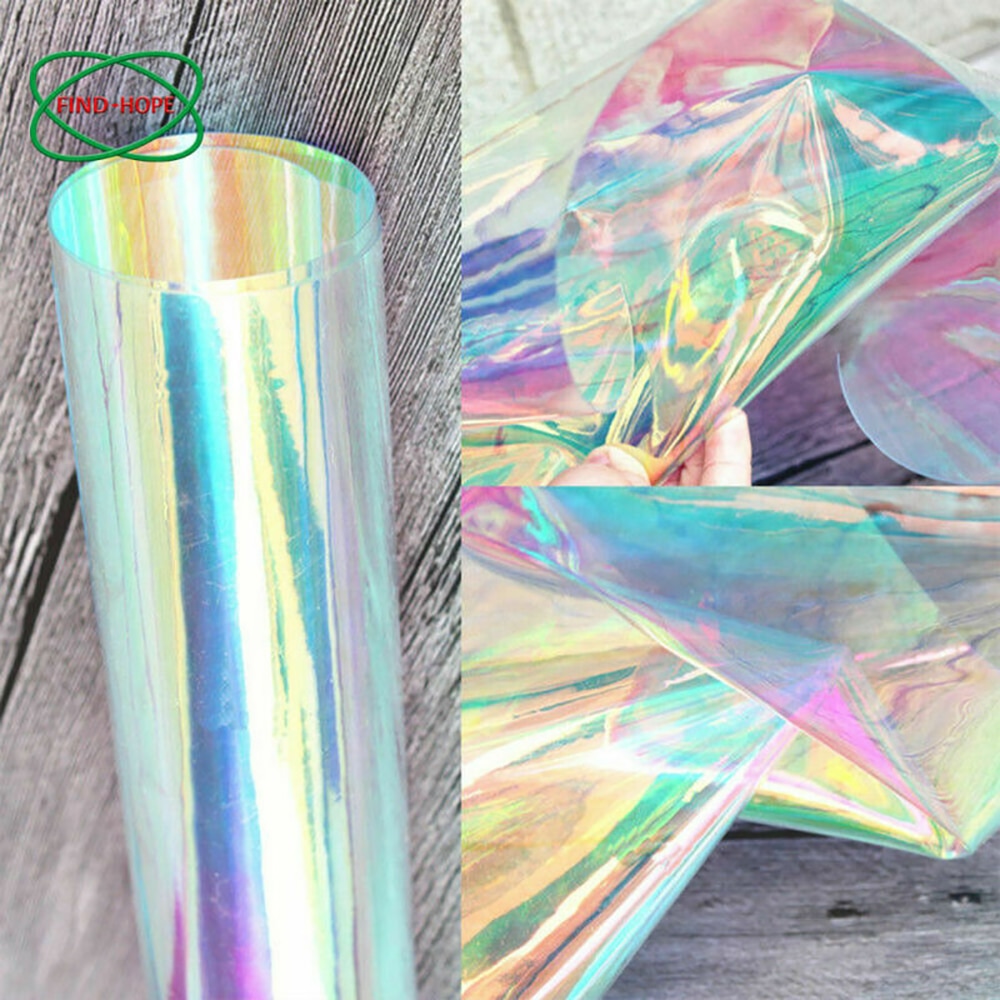 XHT Jelly Vinyl Stof Transluscent PVC Jelly Faux Leer voor Ambachten (Daisy Jelly Vinyl