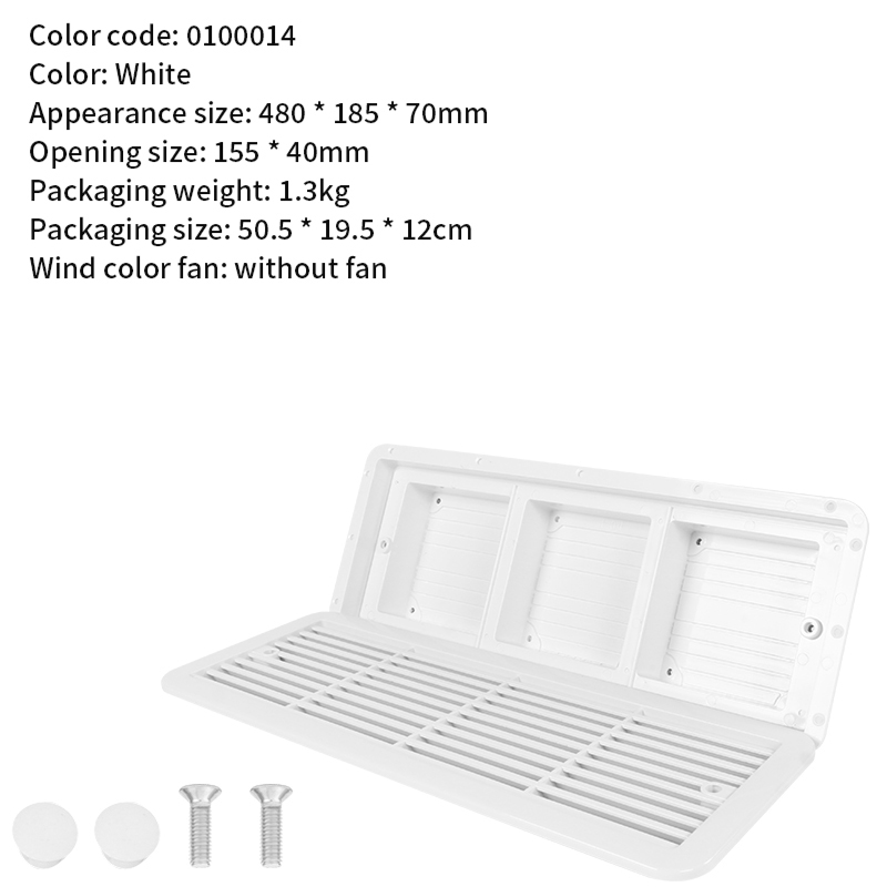 TYTXRV RV Accessoires RV Caravan Afzuigventilator Cover Muur Exterieur Vent Cover Air Louvre Roosters